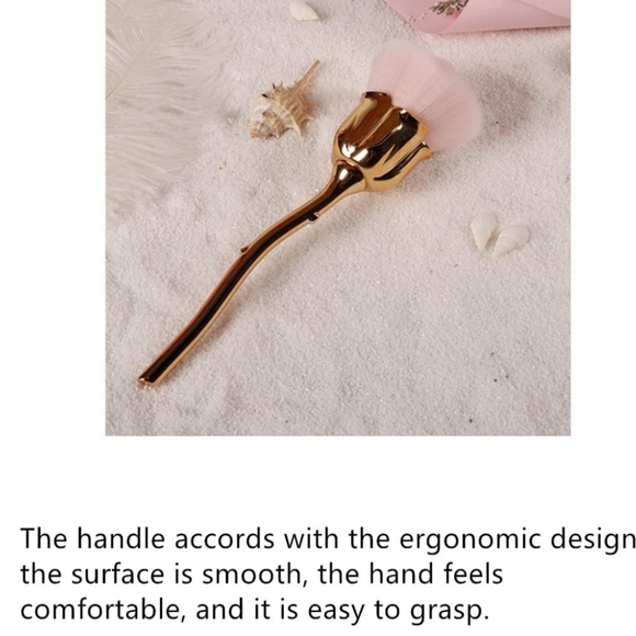 Rose Nail Cleaning Dust Brush - Pink - Picture 4 of 6